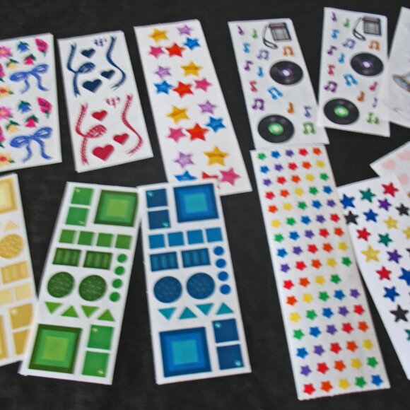 Creative Memories & Mrs. Grossman  Stickers,  Stars, illusions, Stars & Moon, - Picture 2 of 6
